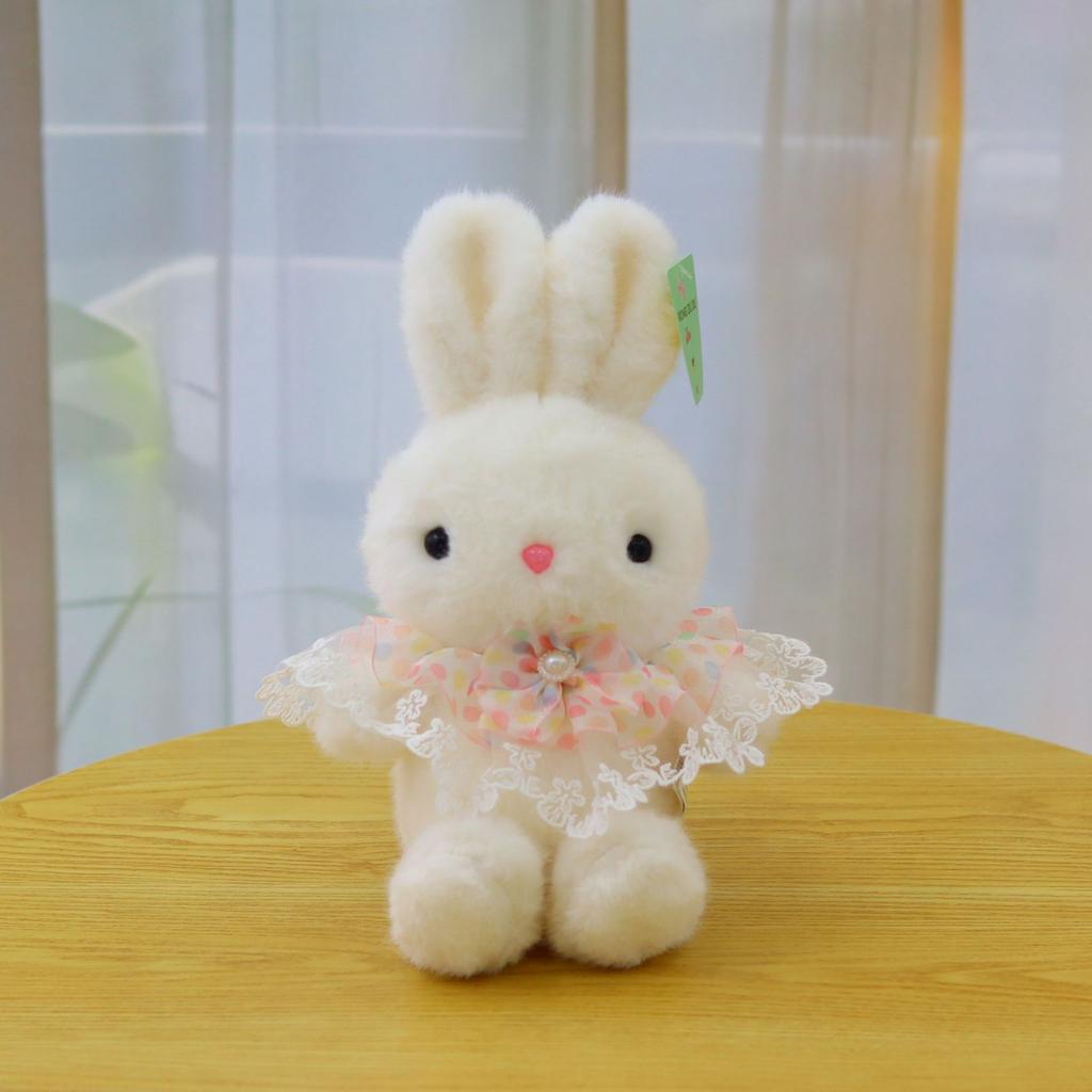 New Bunny Doll Plush Toy Soft Cute Rabbit Doll Soothing Rabbit Doll Giving Girlfriend Birthday Gift
