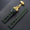 Genuine Cowhide Watchband for Omega Business Watch Band for Seiko 20mm 22mm Butterfly Buckle Stitching Brown Strap for Men Women