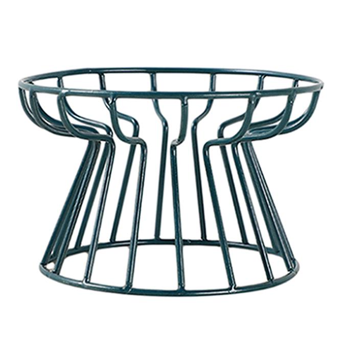 

Подставка для мисок для домашних животных из железа с одним подносом, стойка для кошачьего корма, препятствующая опрокидыванию, стойка для собачьего корма зелёный