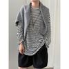 Johnature Korean Lazy Loose Striped Long Sleeve Women Autumn Versatile Base Casual O-neck Pullover Loose Top T-shirts