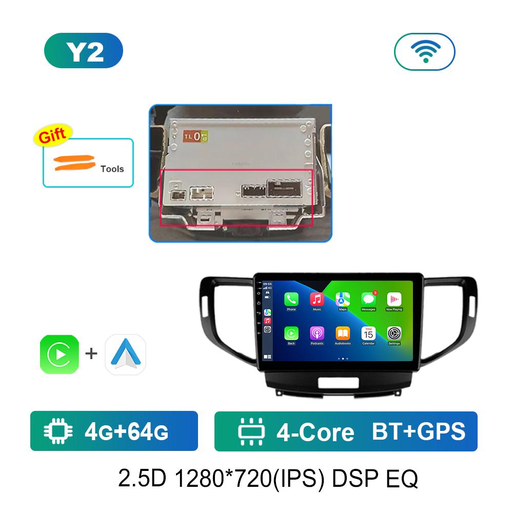 Pentru Honda Accord 8 2008 - 2012 Sistem Android 9 '' Radio Auto Player Multimedia WiFi DSP GPS Navi 4G WiFi Ecran HD Instrumente Auto