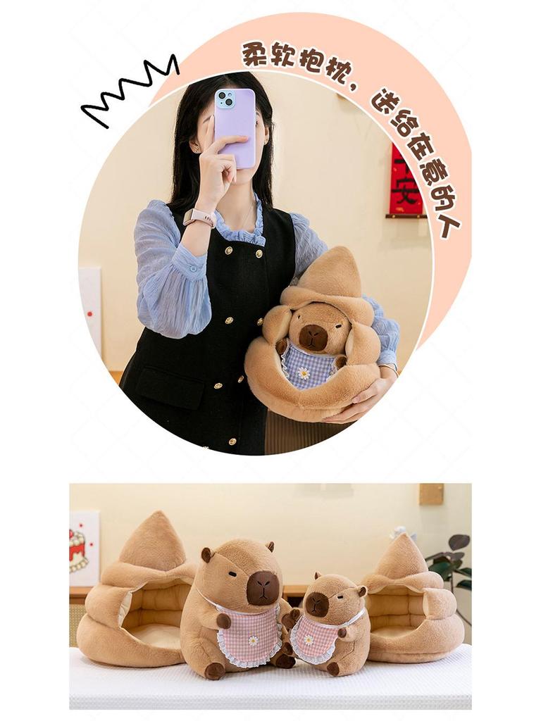 Adorable Capybara Nesting Doll Plush Toy - Detachable, Creative Rag Doll Gift for Boys and Girls