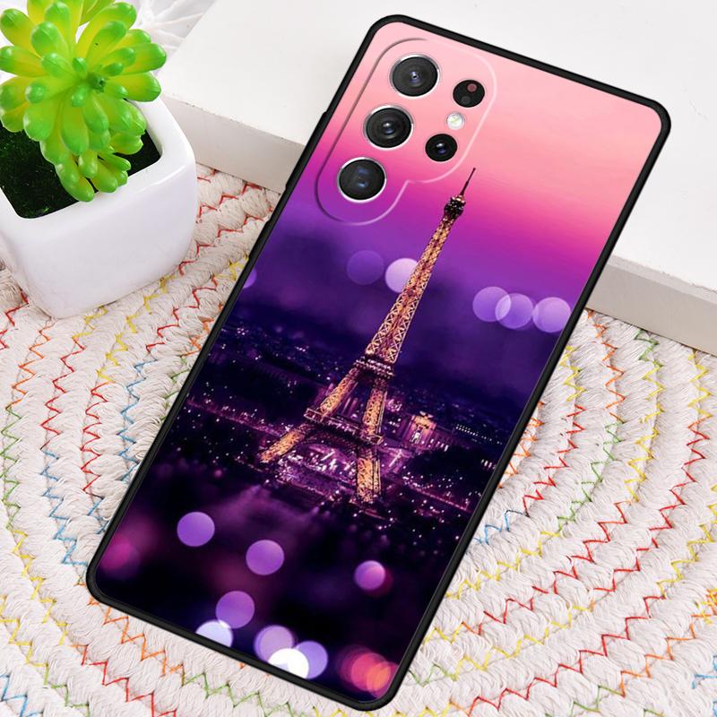 Love Paris Eiffel Tower France Silicone Phone Case For Samsung Galaxy Note 10 Pro S26 S25 S24 S23 S22 S21 Plus Ultra Capa Cover