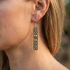 Vintage Ethnic Antique Metal Drop Earrings for Women Flower Elephant Pattern Geometric Earring Personality Party Jewelry Gifts