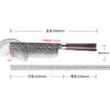 6.5 Inch Nakiri Knife 67-layers Damascus Steel Blade Ebony Handle Chef Cleaver Meat Slicing Vegetables Handmade Kitchen Knife