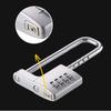 Adjustable Combination Padlock 4Digit Code Lock Retractable Password Lock Head  Wardrobe