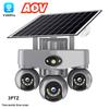 V380pro 4G Solar-Powered Waterproof Outdoor Camera with Tripod & Multi-Screen Display