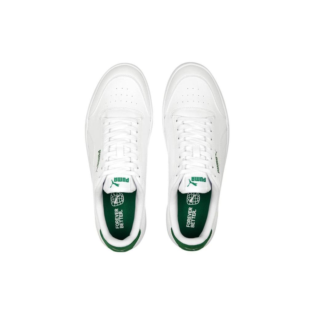 Puma Shuffle Unisex's White Green Sneakers 309668-25