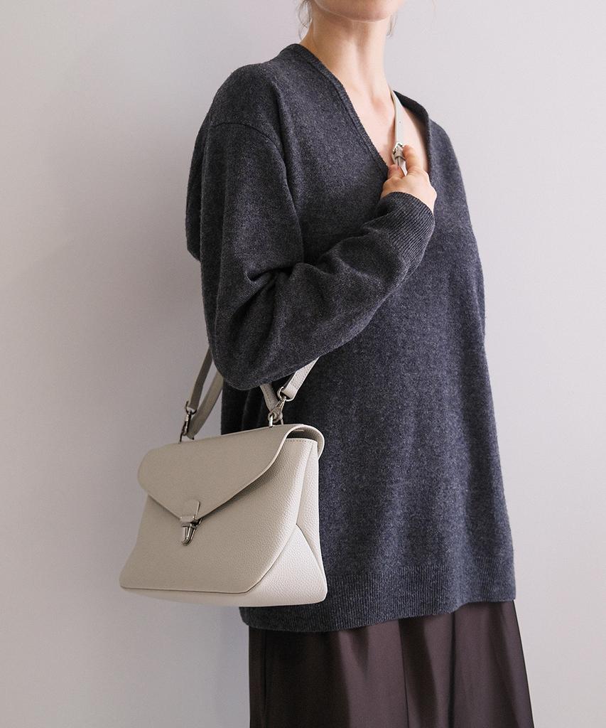 Reframe Top Handle Bag Series Off-White Leather