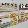 Rustic Wooden Sign Vertical Slogan Sign, Country Retro Style, Easy Install No Tools Required Wall Art Decor, for Home Kitchen Cafe Garden Decoration