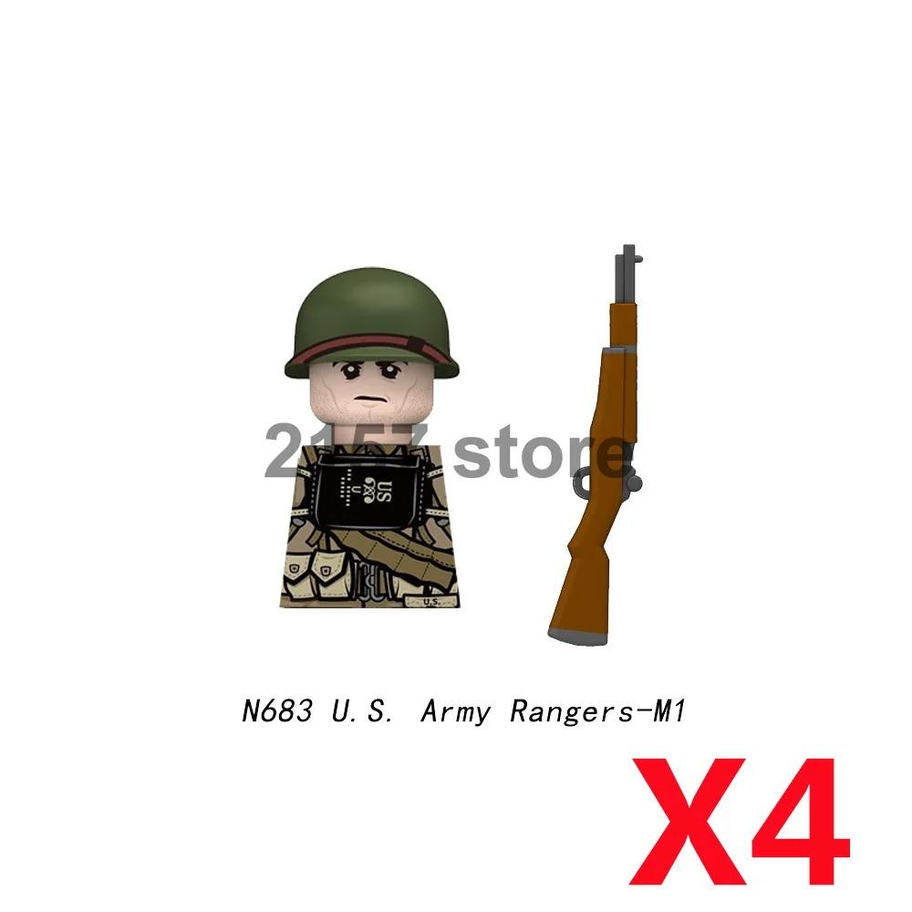 Military Soldier Figure Building Block Weapons Ranger Camouflage Vietnam War US Special Forces KSK Medical Bandit Thief Toy Gift