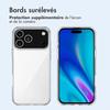 Coque de Téléphone - BOOLING - pour iPhone 17 Pro - Silicone Transparent - Anti-Rayures - Slim Léger - avec 2 Verres Trempés