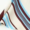 Summer French Fashion Hottie Asymmetrical Slash Shoulder Striped Waist Buckle Dress