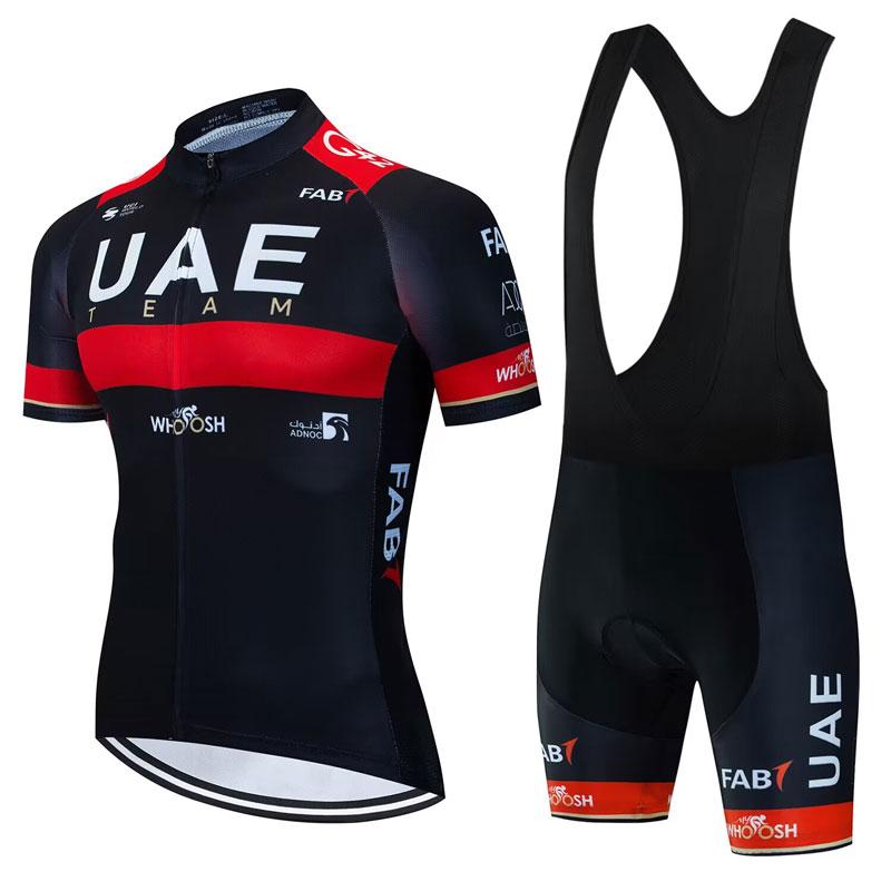 2025 UAE Team Maglia da Ciclismo a Manica Corta per Mountain Bike Set Maillot Ciclismo da Uomo Estiva Traspirante Abbigliamento da Ciclismo Asciugatura Rapida