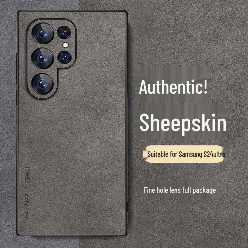 Чехол для телефона Shangsu из овчины класса люкс для серии Samsung S Samsung S24 Ultra
