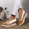 Buty Jedne Jesień Nowe Szpiczasty Nosek Płytkie Usta Słomiana Platforma Antypoślizgowe Wsuwane Koturn