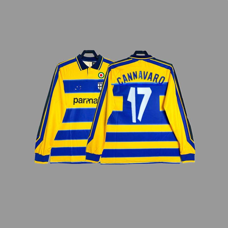 Parma Retro Trikot Fußballtrikot Klassisch Nostalgisch Zola Cannavaro Buffon Gilardino Trikot