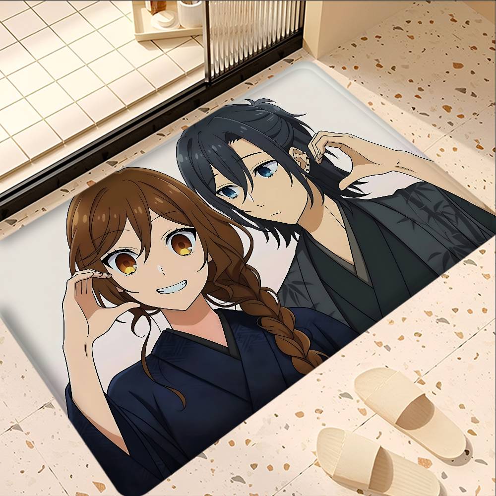 Horimiya Anime Door Mat Washable Non-Slip Living Room Sofa Chairs Area Mat Kitchen Bedside Area Rugs