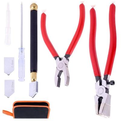 Glass Cutting Tool Set Glass Nipper Running Plier for Stained Glass .Y1QB
