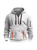 2025 Hot-Selling Men's Sporty Hoodie Set with Arm Pocket and Zipper