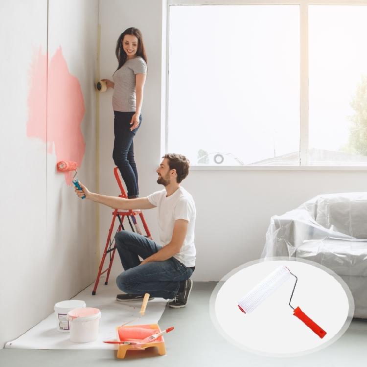 Defoaming Roller Brush Self Leveling Spiked Screed Bubble Remove Tool Roller Self Leveling Defoaming Roller Easy to Use