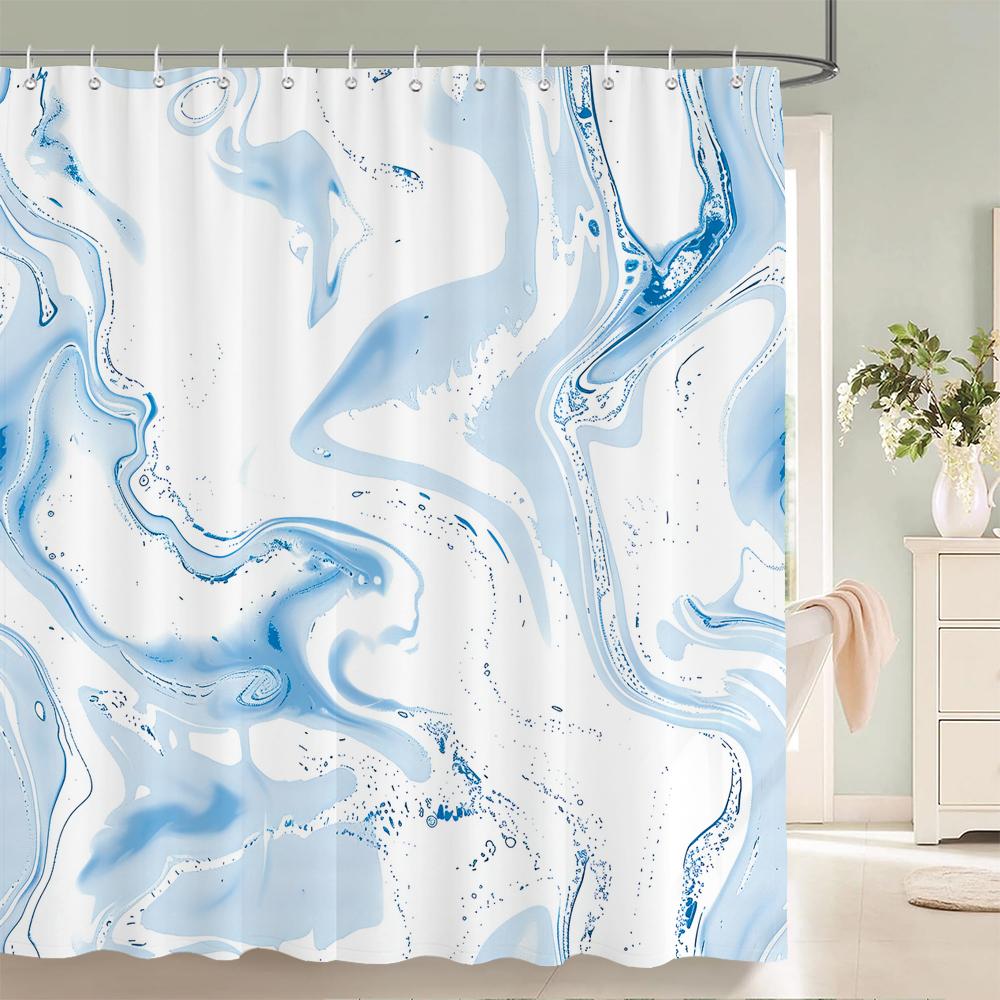 1 pack Modern minimalist style pattern polyester material shower curtain bathroom partition curtain home decorative curtain