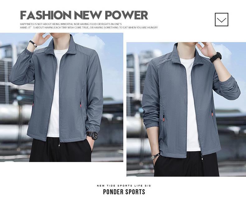 Men's Ice Silk Quick-Dry Lightweight Sun Protection Top - Summer Breathable Thin Outdoor Outerwear