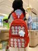 Nylon School Backpack With Design For Middle School Students And 14in Laptop