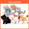 Bow Standing Adorable Cat Plush Toy For Children Birthday Present Collection And