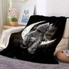 Moon Cat Flannel Blanket Throw Blanket Soft Warm Sofa Bed Camping Car home Decor Unique Christmas Gift C930107