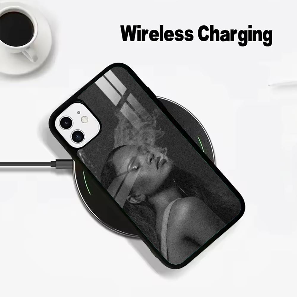 

R-Rihanna-pop diva For IPhone17 16 15 14 13 12 11 Plus Pro Max Plus Wireless Charger Phone Case iPhone12