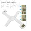Folding Digital Kitchen Scale X Type Compact Portable LCD Screen 5 Units For Food