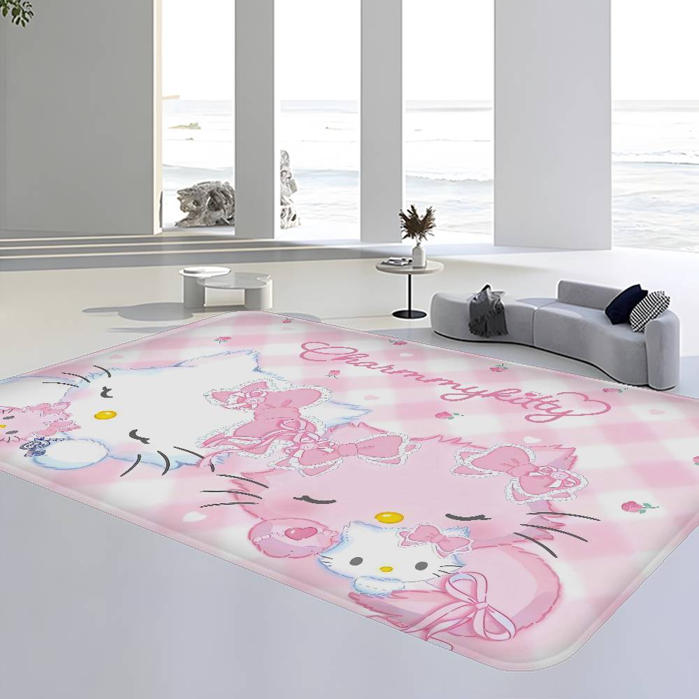 Cute Charmmykitty Door Mat Kids Room Bedroom Decoration Balcony Anti-Slip Doormat Living Room Doormat Area Rug