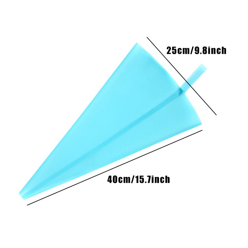 25 cm ~ 40 cm Silikonbeutel Süßigkeiten für Gebäck Eva/Tpu Backzubehör Kuchendekorationswerkzeuge Wiederverwendbare Spritzbeutel Küche Reposteria