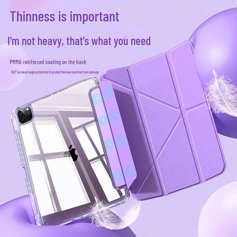 Průhledné ochranné pouzdro s otvorem pro pero pro Huawei Matepad 11.5S TGY - skládací design do tvaru Y