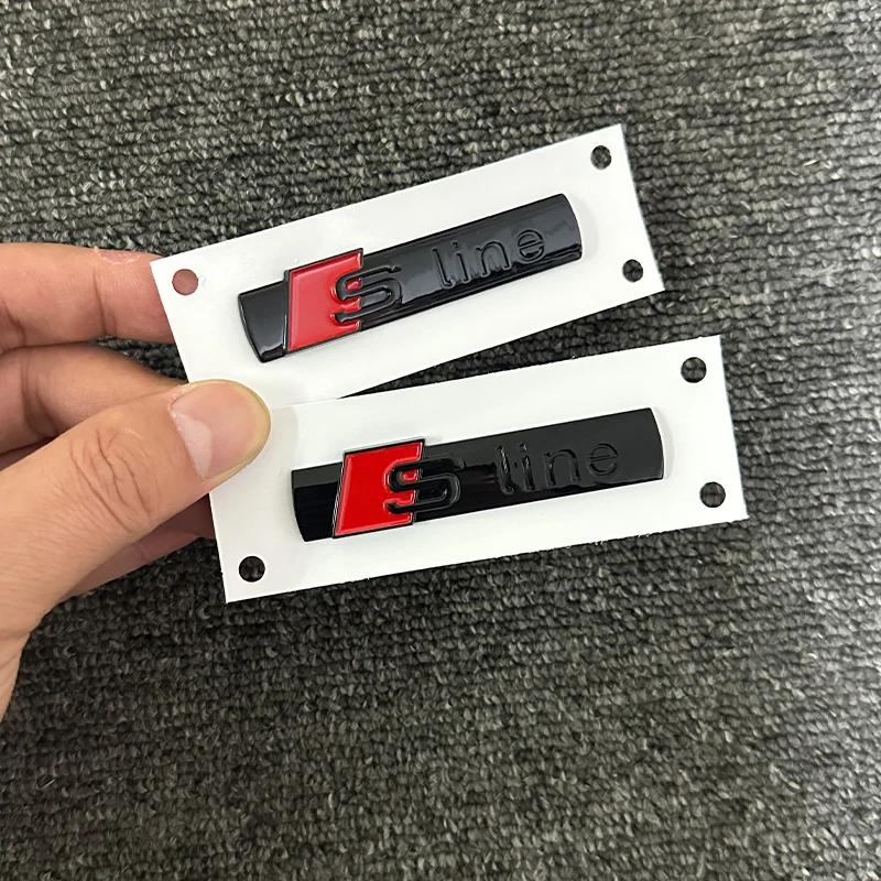 The new ABS letter 3D sticker For 4UYEF Q2 Q3 Q5 Q7 Q8 logo quattro Sline Black Silver general