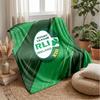 Coperta in Flanella Pile Rugby Irlanda Coperta Calda e Accogliente per Divano Letto Viaggio Uso in Tutte le Stagioni