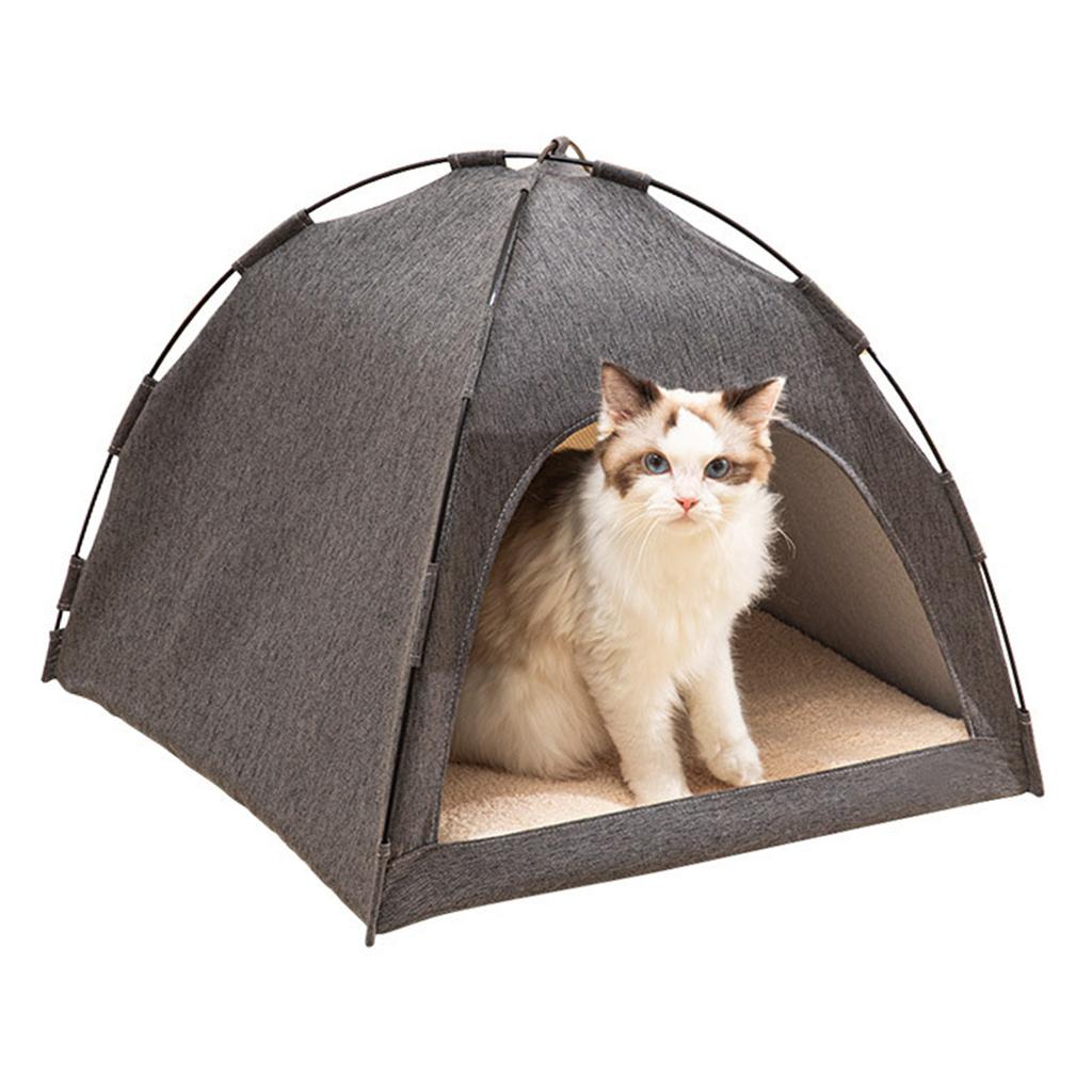 Cat Tent Bed Large Space Breathable Comfortable Washable Pet Tent House for Pet Cat Dog All Seasons S Size