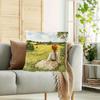 1Pc Anne Of Green Gables Inspirational Quote Pillow Cover, 18X18 Inch, Soft Short Plush, Single-Sided Print, Zip Closure - Ideal