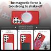 case for Samsung S26 plus ultra 360 degree rotating gear magnetic bracket phone case Skin feel anti fall Wireless Charging plain