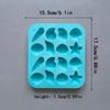 16 Cavity Shell Conch Starfish and Other Shaped Silicone Molds DIY Candy Pudding Ice Grid Chocolate Cake Mold