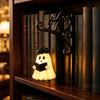 Retro Iron Reading Corner Light Ghost Bookshelf Light, Vintage Library Lantern, Decorative Lamp with Warm LED Lighting, Charming Lantern for
