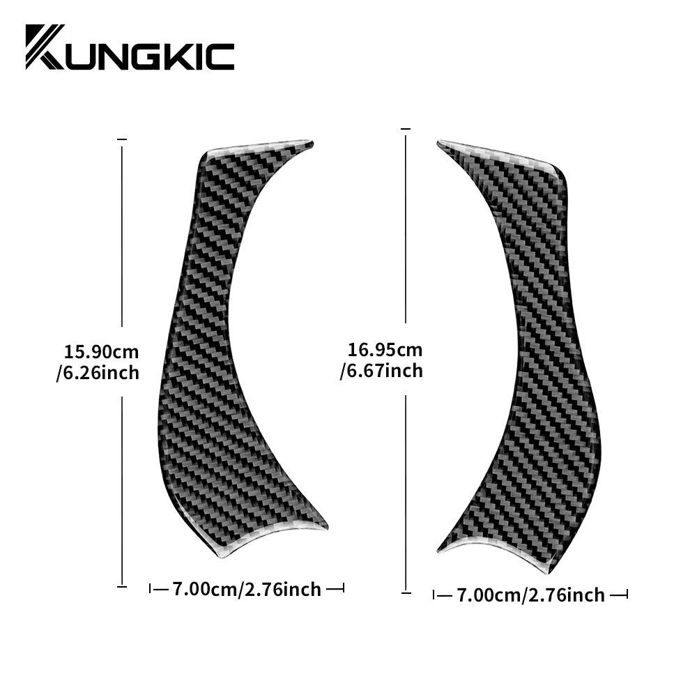 Dashboard Trim Strip Frame Real Soft Carbon Fiber Sticker Interior Accessories For Subaru Impreza 2005 2006 2007