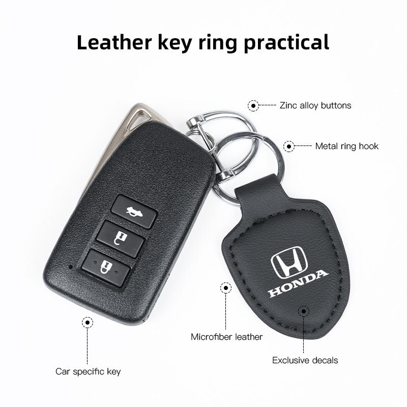 Honda Car Shield Emblem Keychain Pendant Auto Keyring Accessories For Honda Civic FIT Accord Prelude CRV 5th City CRZ CRX Jazz TO0
