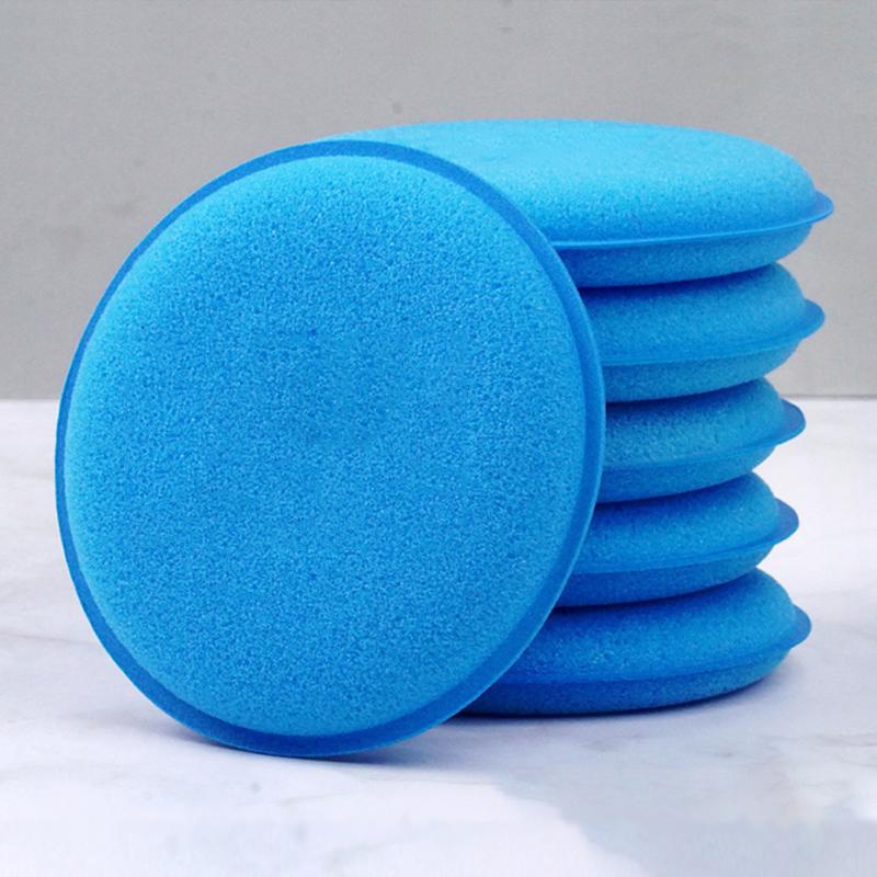Round Car Detailing Waxing Polish Sponges  High Density Foam Applicator Pads Curing Polishing Sponge Auto Cleaning Wash Tools