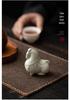 Elegant Creative Ru Ware Ceramic Horse Tea Pet – Tang Dynasty-Inspired Home Ornament and Souvenir Gift.