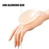 1 Pair Nipple Covers for Women, Teardrop Lift Silicone Pasties, Invisible No Show Reusable Sticky Bra for Backless Dress Clothes