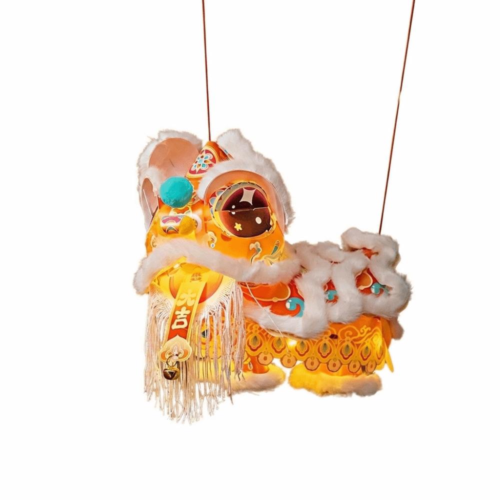PVC Mid-Autumn Festival Lantern Lion Dance Luminous Lantern Good Luck Chinese Style Lantern Kids