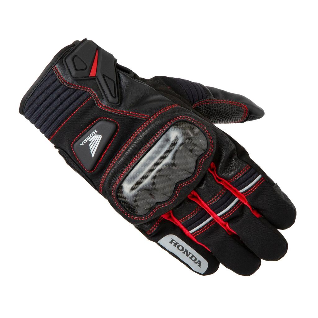 Honda Carbon Protect Gloves R Size (Red), L, 0SYEJ-66B-RL