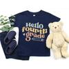 Hello Fourth Grade T Shirt Back To School First Day Of 4th Teacher Team